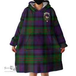 Scottish MacDonald Clan Family Crest Tartan Snuggie Hoodie Plaid Wearable Blanket Hoodie