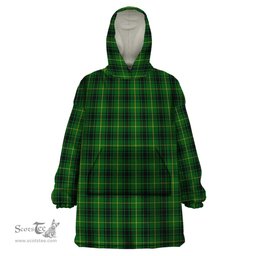 Scottish MacArthur Clan Tartan Snuggie Hoodie Plaid Wearable Blanket Hoodie