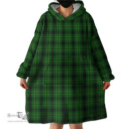 Scottish MacArthur Highland Clan Tartan Snuggie Hoodie Plaid Wearable Blanket Hoodie
