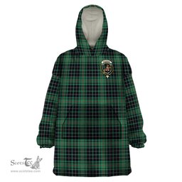 Scottish MacAulay Hunting Ancient Clan Family Crest Tartan Snuggie Hoodie Plaid Wearable Blanket Hoodie