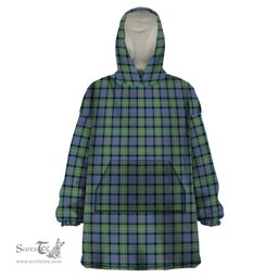 Scottish MacDonell of Glengarry Ancient Clan Tartan Snuggie Hoodie Plaid Wearable Blanket Hoodie