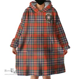 Scottish MacFarlane Ancient Clan Family Crest Tartan Snuggie Hoodie Plaid Wearable Blanket Hoodie