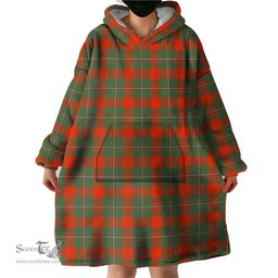 Scottish MacGregor Ancient Clan Tartan Snuggie Hoodie Plaid Wearable Blanket Hoodie