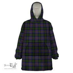 Scottish Lysaght Hunting Clan Tartan Snuggie Hoodie Plaid Wearable Blanket Hoodie