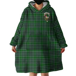 Scottish MacDonald Lord of the Isles Hunting Clan Family Crest Tartan Snuggie Hoodie Plaid Wearable Blanket Hoodie