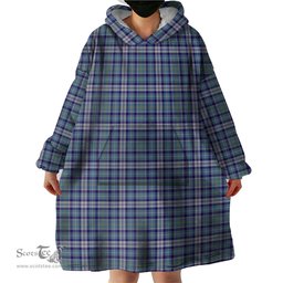 Scottish MacHinery Dress Clan Tartan Snuggie Hoodie Plaid Wearable Blanket Hoodie