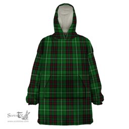 Scottish MacAulay of Lewis Clan Tartan Snuggie Hoodie Plaid Wearable Blanket Hoodie