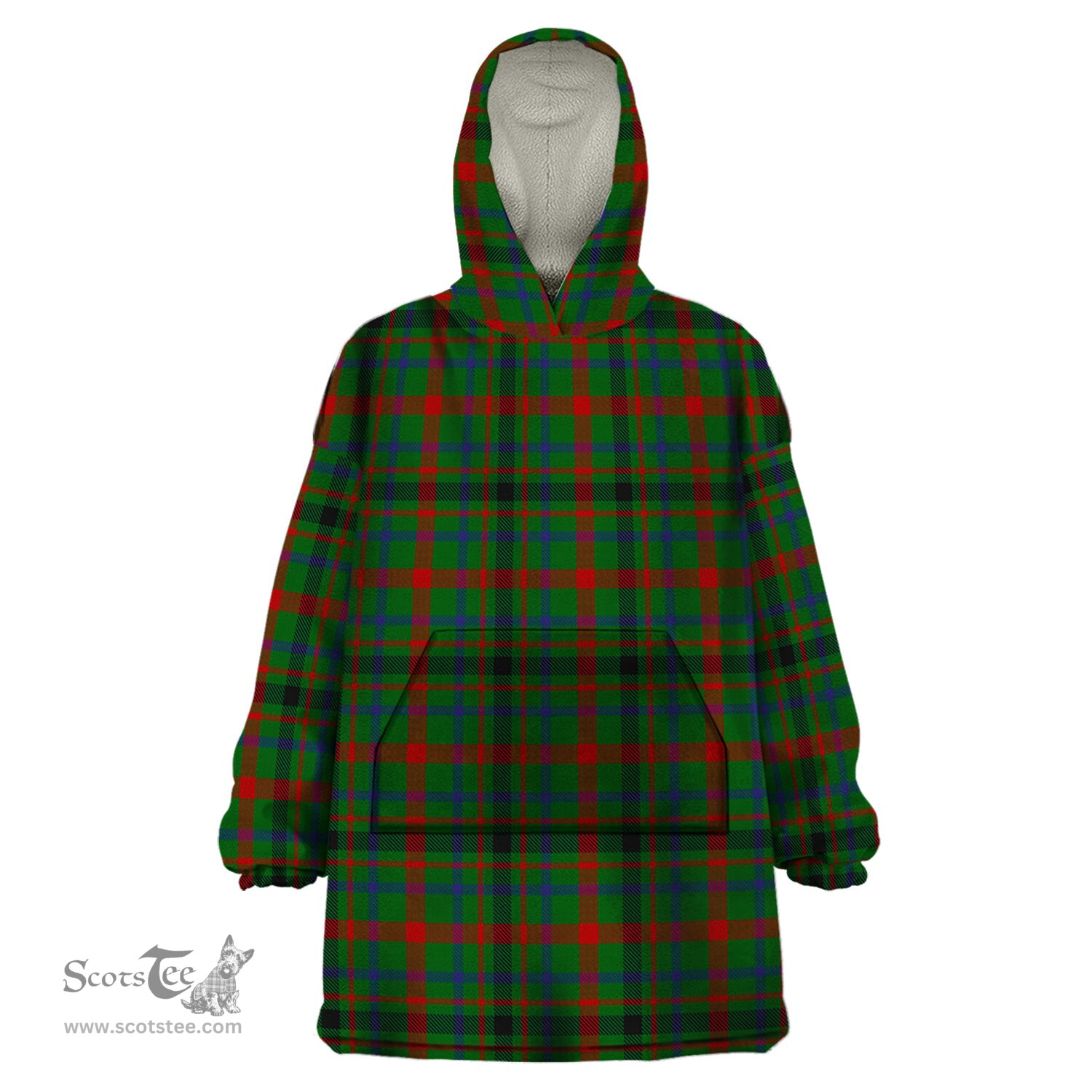 Scottish MacDonagh Clan Tartan Snuggie Hoodie Plaid Wearable Blanket Hoodie