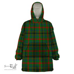 Scottish MacDonagh Clan Tartan Snuggie Hoodie Plaid Wearable Blanket Hoodie