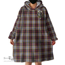 Scottish MacInnes Ancient Hunting Clan Family Crest Tartan Snuggie Hoodie Plaid Wearable Blanket Hoodie