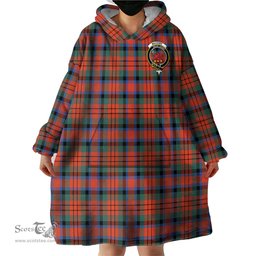 Scottish MacDuff Ancient Clan Family Crest Tartan Snuggie Hoodie Plaid Wearable Blanket Hoodie