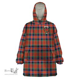 Scottish MacDuff Ancient Clan Family Crest Tartan Snuggie Hoodie Plaid Wearable Blanket Hoodie