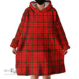 Scottish MacDonell of Keppoch Modern Clan Tartan Snuggie Hoodie Plaid Wearable Blanket Hoodie