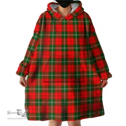 Scottish Lennox Modern Clan Tartan Snuggie Hoodie Plaid Wearable Blanket Hoodie