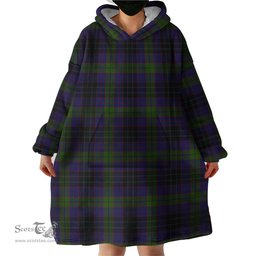 Scottish Lumsden Hunting Clan Tartan Snuggie Hoodie Plaid Wearable Blanket Hoodie