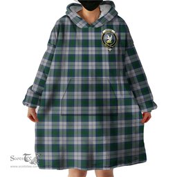 Scottish Lindsay Dress Clan Family Crest Tartan Snuggie Hoodie Plaid Wearable Blanket Hoodie