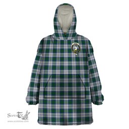 Scottish Lindsay Dress Clan Family Crest Tartan Snuggie Hoodie Plaid Wearable Blanket Hoodie