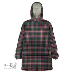 Scottish MacFarlane Hunting Modern Clan Tartan Snuggie Hoodie Plaid Wearable Blanket Hoodie