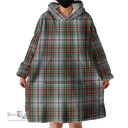 Scottish MacBain Dress Clan Tartan Snuggie Hoodie Plaid Wearable Blanket Hoodie
