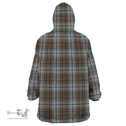 Scottish MacBain Dress Clan Tartan Snuggie Hoodie Plaid Wearable Blanket Hoodie