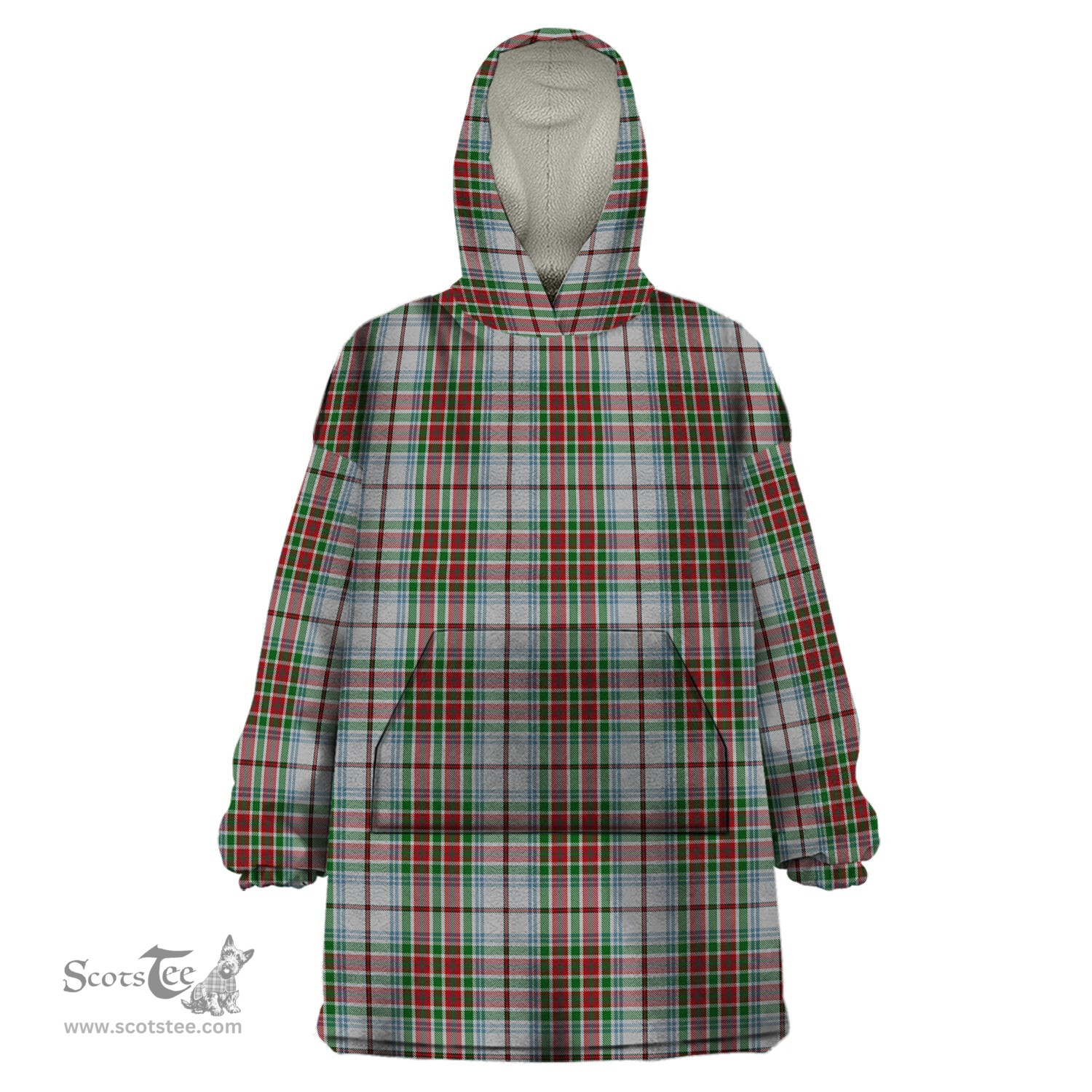 Scottish MacBain Dress Clan Tartan Snuggie Hoodie Plaid Wearable Blanket Hoodie