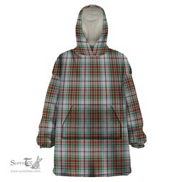 Scottish MacBain Dress Clan Tartan Snuggie Hoodie Plaid Wearable Blanket Hoodie