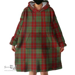 Scottish Leask Clan Tartan Snuggie Hoodie Plaid Wearable Blanket Hoodie