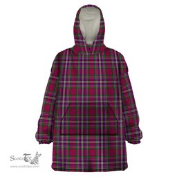 Scottish Lendrum Lyon Clan Tartan Snuggie Hoodie Plaid Wearable Blanket Hoodie