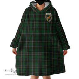 Scottish MacAlpin Clan Family Crest Tartan Snuggie Hoodie Plaid Wearable Blanket Hoodie