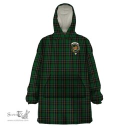 Scottish MacAlpin Clan Family Crest Tartan Snuggie Hoodie Plaid Wearable Blanket Hoodie