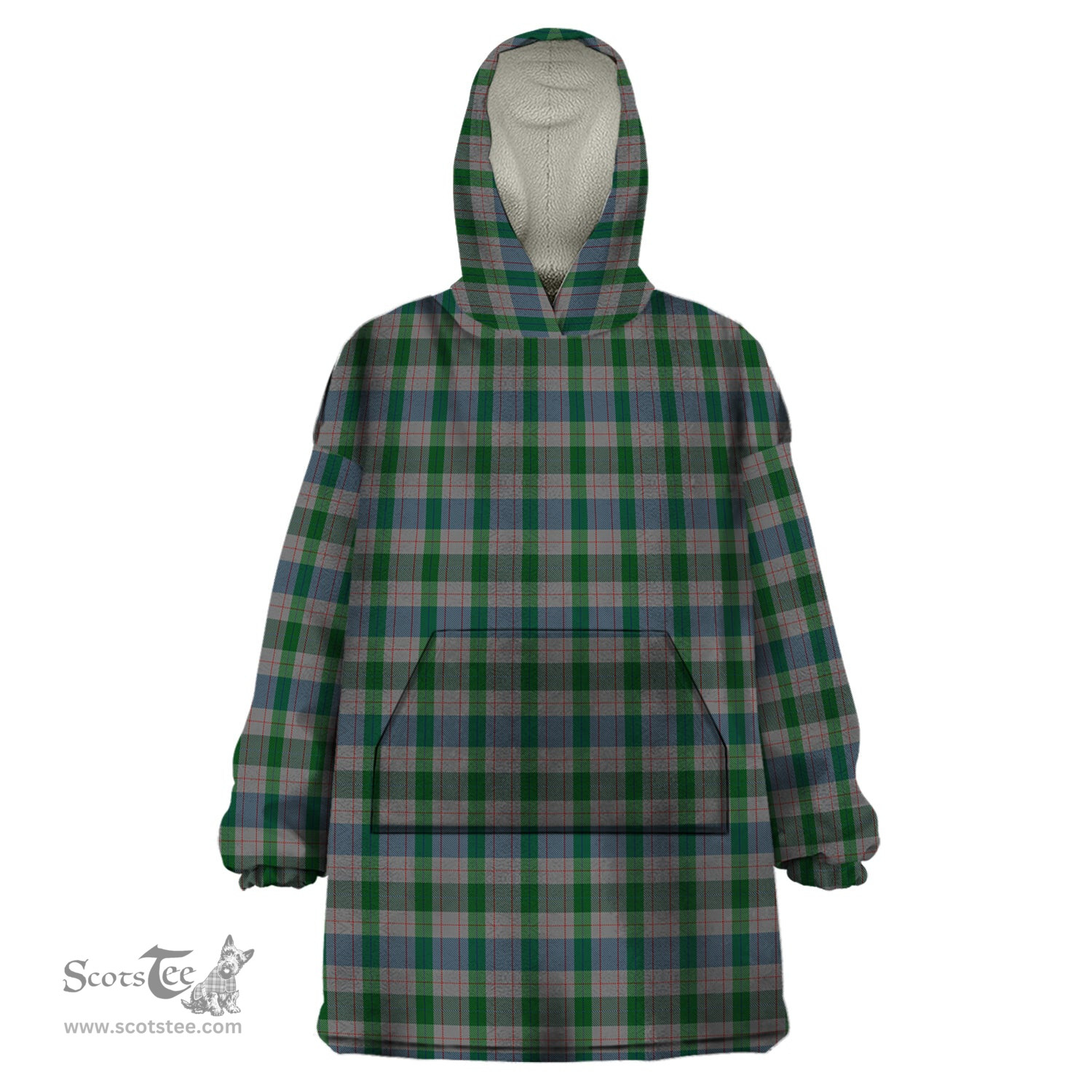 Scottish Lloyd of Wales Clan Tartan Snuggie Hoodie Plaid Wearable Blanket Hoodie