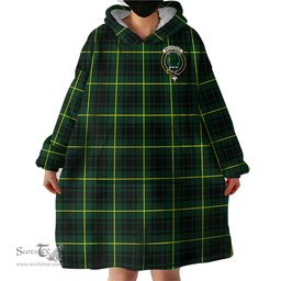 Scottish MacArthur Modern Clan Family Crest Tartan Snuggie Hoodie Plaid Wearable Blanket Hoodie