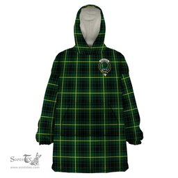 Scottish MacArthur Modern Clan Family Crest Tartan Snuggie Hoodie Plaid Wearable Blanket Hoodie