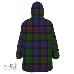 Scottish MacDonald Clan Tartan Snuggie Hoodie Plaid Wearable Blanket Hoodie