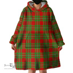 Scottish MacGregor Modern Clan Tartan Snuggie Hoodie Plaid Wearable Blanket Hoodie