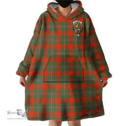 Scottish MacGregor Ancient Clan Family Crest Tartan Snuggie Hoodie Plaid Wearable Blanket Hoodie