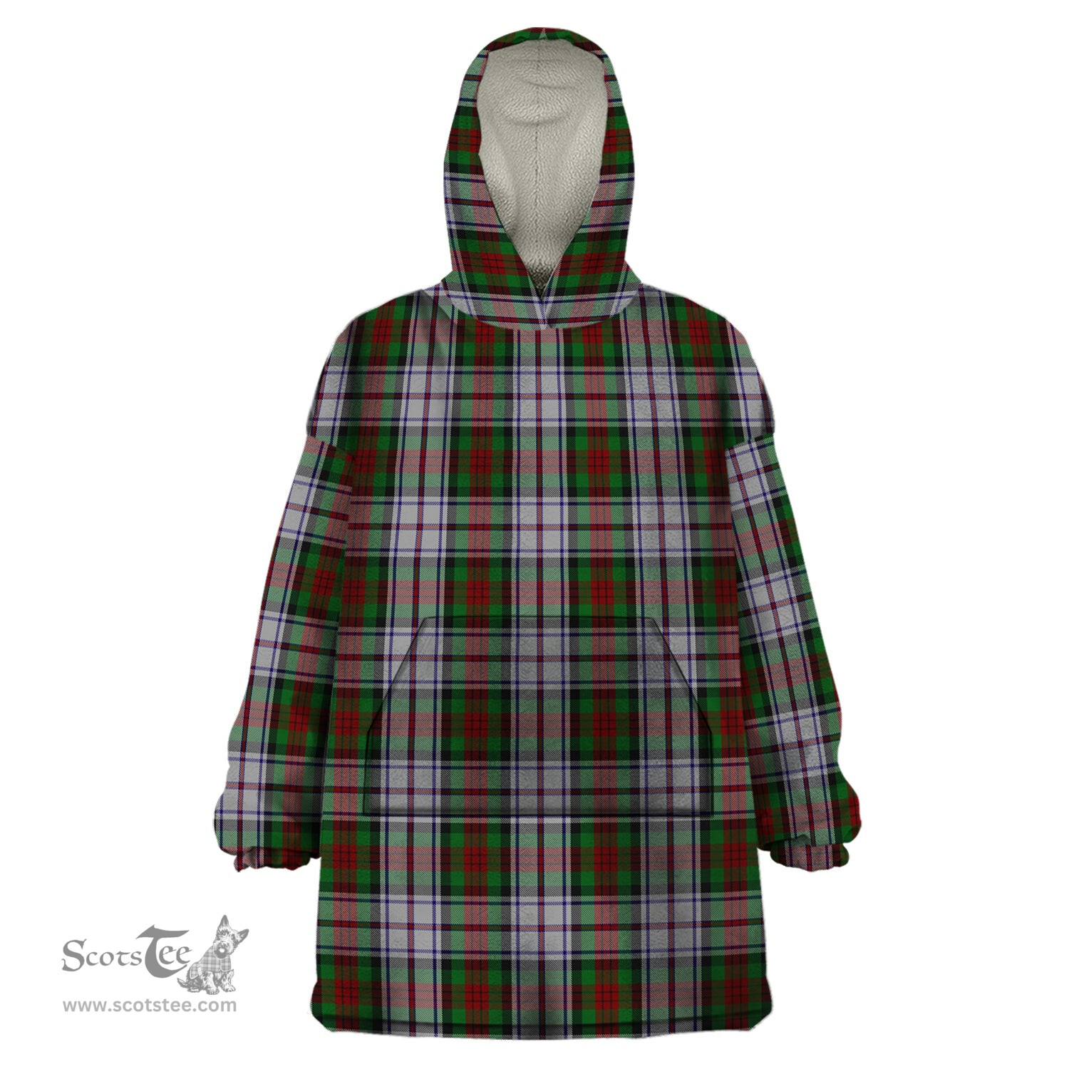 Scottish MacDuff Dress Clan Tartan Snuggie Hoodie Plaid Wearable Blanket Hoodie