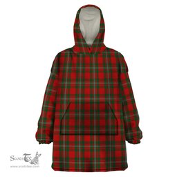 Scottish MacGregor Clan Tartan Snuggie Hoodie Plaid Wearable Blanket Hoodie