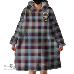 Scottish MacDonald Dress Ancient Clan Family Crest Tartan Snuggie Hoodie Plaid Wearable Blanket Hoodie