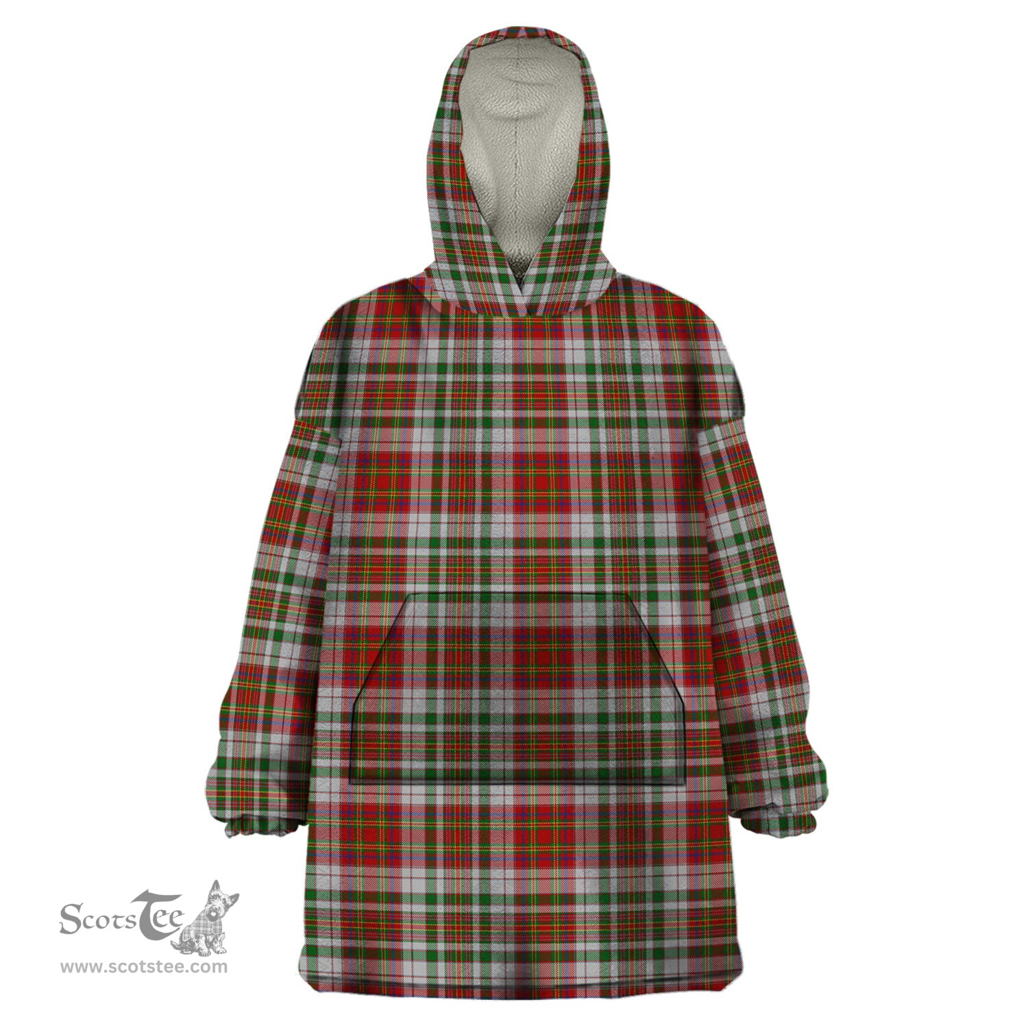 Scottish MacAlister Dress Clan Tartan Snuggie Hoodie Plaid Wearable Blanket Hoodie