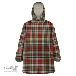 Scottish MacAlister Dress Clan Tartan Snuggie Hoodie Plaid Wearable Blanket Hoodie