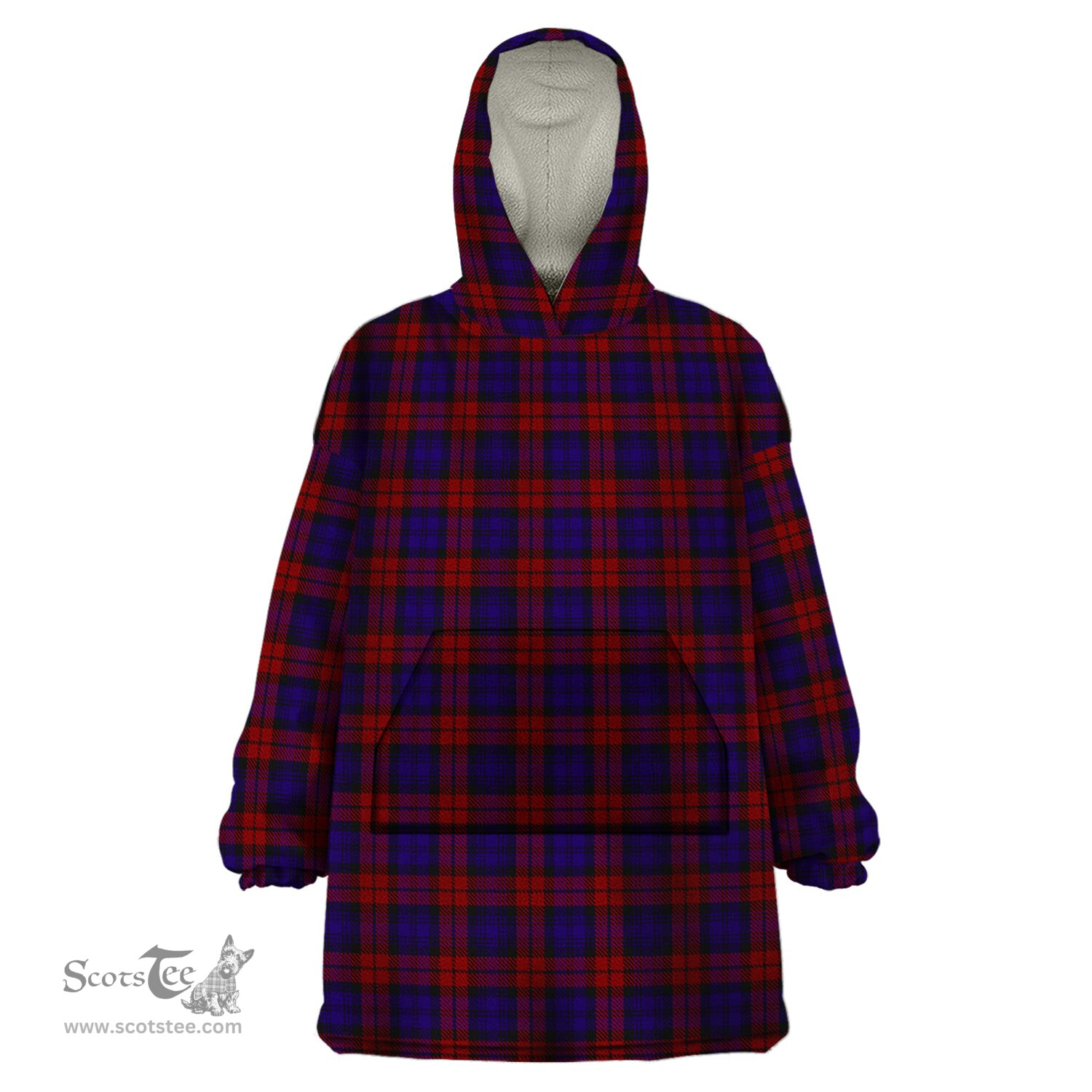 Scottish MacDevitt Clan Tartan Snuggie Hoodie Plaid Wearable Blanket Hoodie