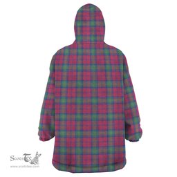 Scottish Lindsay Ancient Clan Family Crest Tartan Snuggie Hoodie Plaid Wearable Blanket Hoodie