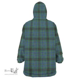 Scottish MacInnes Ancient Clan Family Crest Tartan Snuggie Hoodie Plaid Wearable Blanket Hoodie