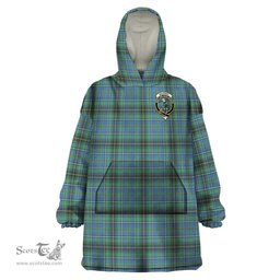 Scottish MacInnes Ancient Clan Family Crest Tartan Snuggie Hoodie Plaid Wearable Blanket Hoodie