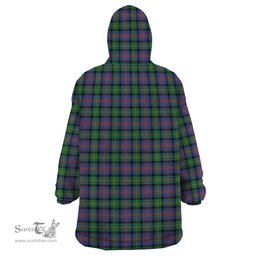 Scottish Logan Ancient Clan Family Crest Tartan Snuggie Hoodie Plaid Wearable Blanket Hoodie