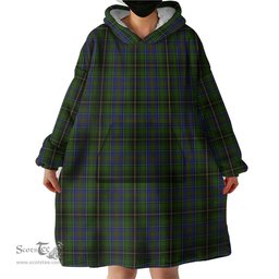 Scottish MacInnes Clan Tartan Snuggie Hoodie Plaid Wearable Blanket Hoodie