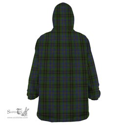 Scottish MacInnes Clan Tartan Snuggie Hoodie Plaid Wearable Blanket Hoodie