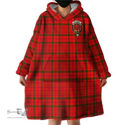 Scottish MacDonell of Keppoch Modern Clan Family Crest Tartan Snuggie Hoodie Plaid Wearable Blanket Hoodie