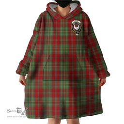 Scottish Leask Clan Family Crest Tartan Snuggie Hoodie Plaid Wearable Blanket Hoodie